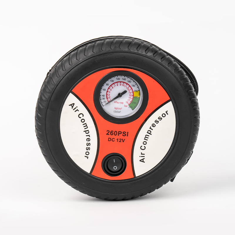 Compresseur d'air de forme de mini-disque SX-213 pour vélo, balles et pneu de voiture