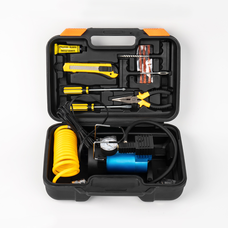 Boîte à outils portable en plastique moyen avec porte-outil